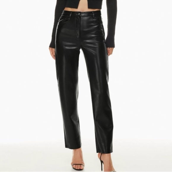 Aritzia New Wilfred Free Melina Straight Pants. Faux Leather. New. 0 size size - Picture 15 of 16